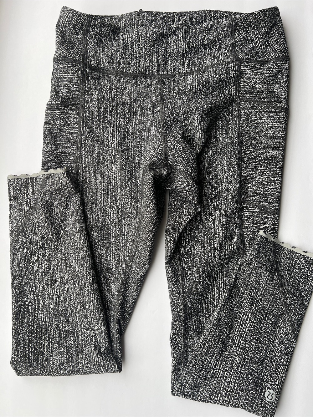 lululemon athletica Black & White Marled Leggings